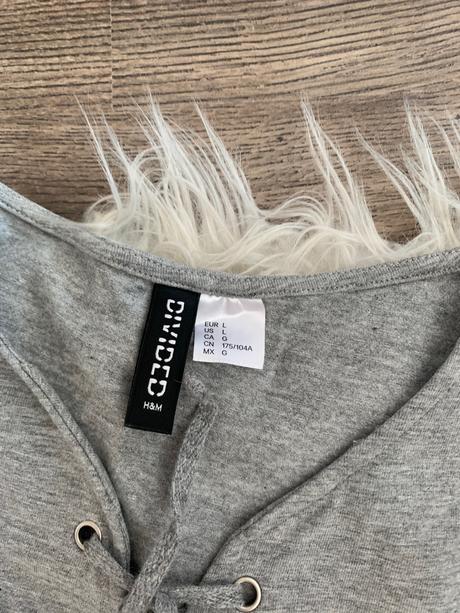 Tričko sivé, h&m,l