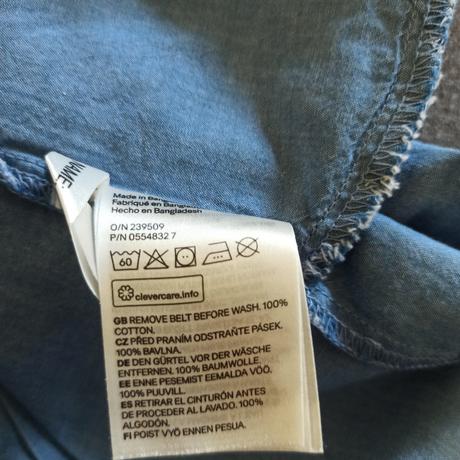 Košeľové šaty, h&m,116