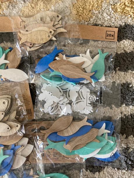 Drevené rybičky na tvorenie, 