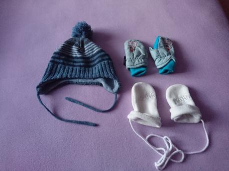 Ciapka plus rukavice, h&m,74