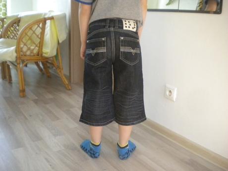 Riflové 3/4 dutch jeans, 128