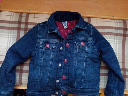 Prechodná podsita riflova bundička, 110