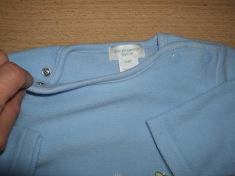 Flísová mikinka s capačkami baby prince, 74