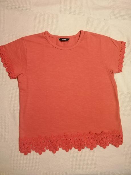 Tricko s vysivanym lemom., george,122