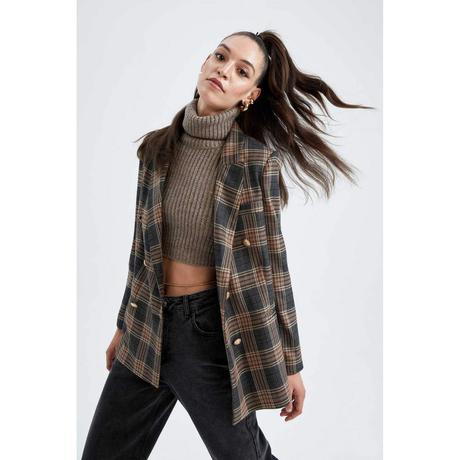 Vintage kárované sako - s, 36