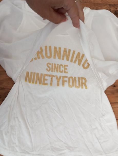 Biele tričko s priesvitnym, m