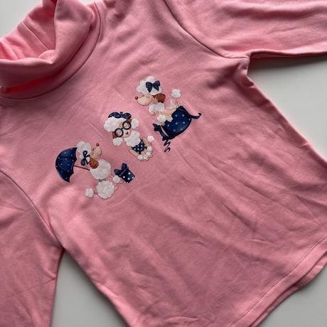 Dievčenský rolák poodle bledoružová, 110 / 116