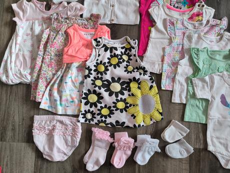 Letný balík pre dievčatko 3 - 6 mes., 68–80