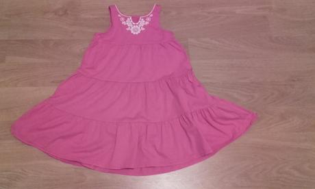 Tmavoružové šaty 122/128, carter's,122