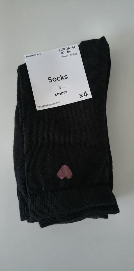 Srdiečkové dámske ponožky, lindex,39 / 40