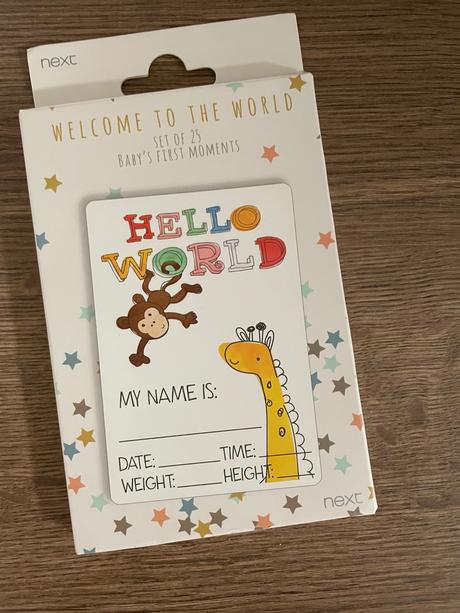 Kartičky pre fotenie bábätka, 