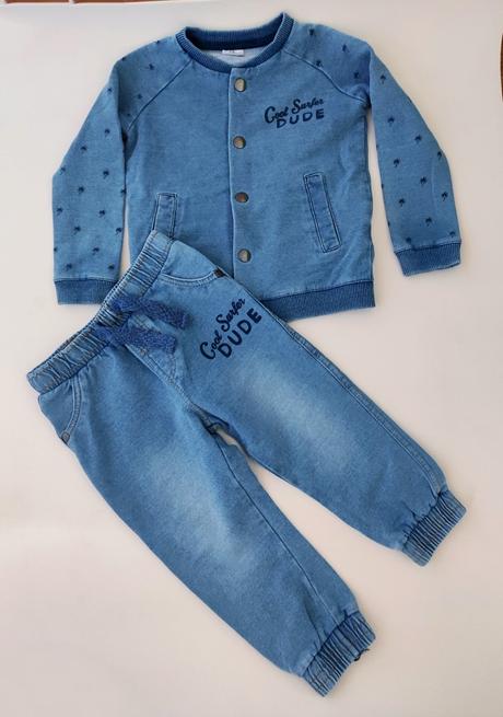 Súprava džínsy a mikina, f&f,92