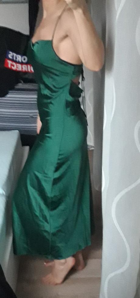 Zelené šaty midi, m