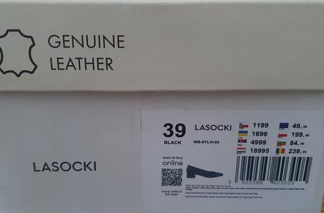 Čierne lodičky, lasocki,39