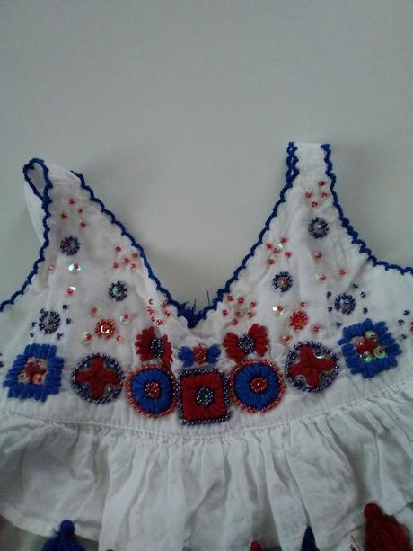 Látkový top so strapcami, 98