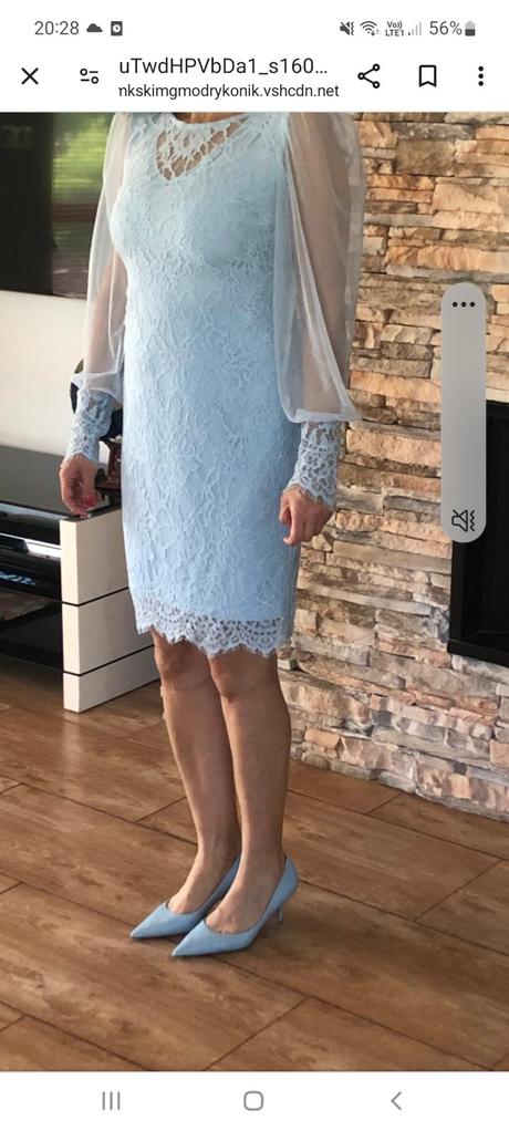 Čipkované šaty nové, 38