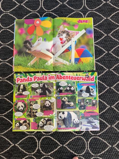 Sada figúrok zvierat, časopisov a zošitov, 