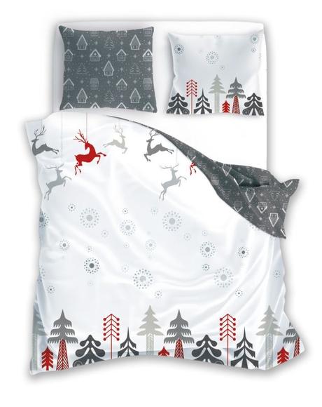 Vianočné obliečky scandic les grey, šírka (cm): 140,dĺžka (cm): 200