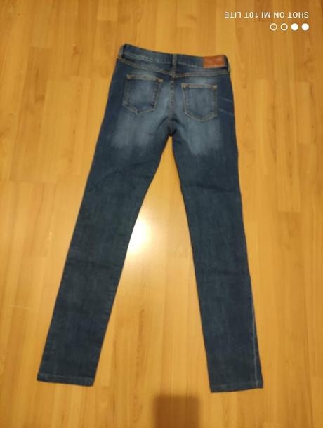 Strečové slimky - top stav, denim,s