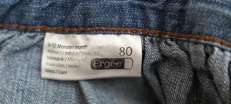 Riflová suknička, ergee,80