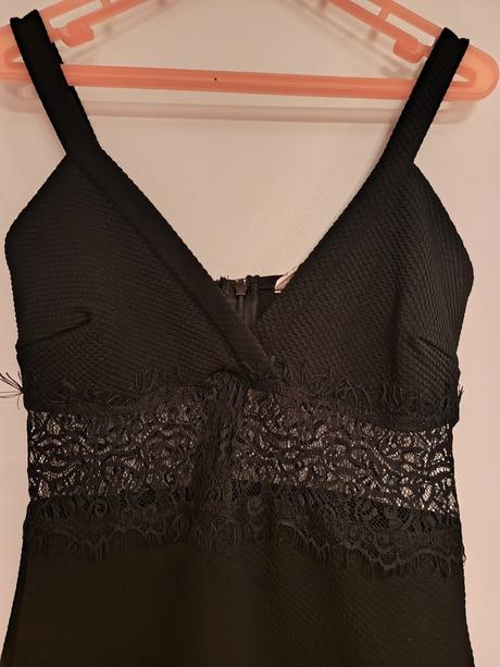 Šaty s čipkou pod prsiami miss selfridge, miss selfridge,38