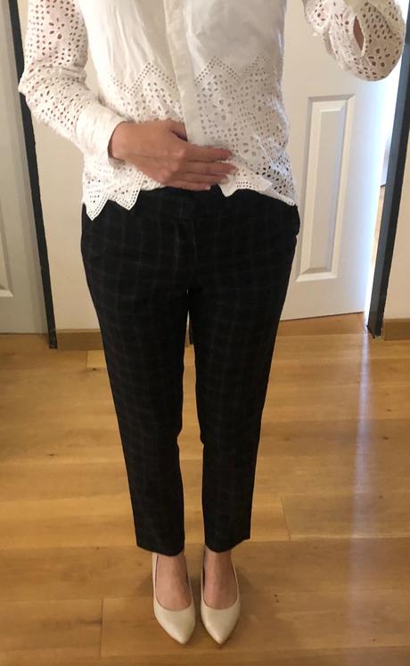 Čierne kárované nohavice asos s/36, s