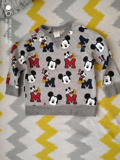 Mikina mickey, h&m,92