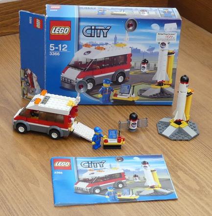 Lego city 3366 odpaľovacia rampa pre satelity,