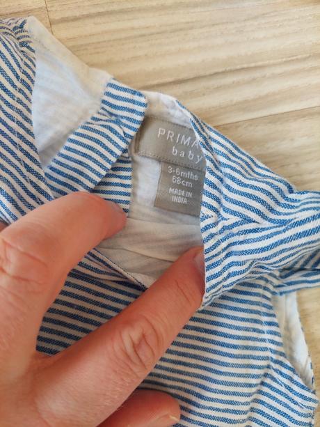 Šatky so všitym bodynkom, primark,68