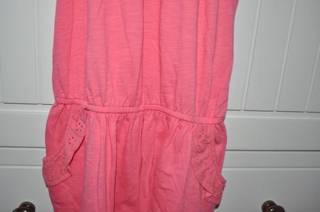 Letný kraťaskový overál ružový, next,140