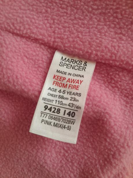 Nepremokavý kabátik 104 / 3-4 roky, marks & spencer,104