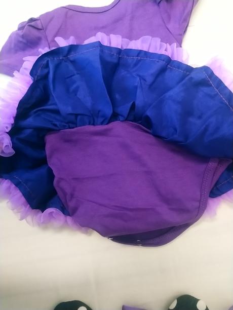 4 outfit môj 1.karneval fialová čarodejnica, 62-68, 