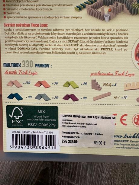 Trick logic - stavebnica domino 330 ks,