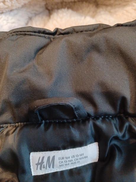 Teplá zimná vetrovka, h&m,164