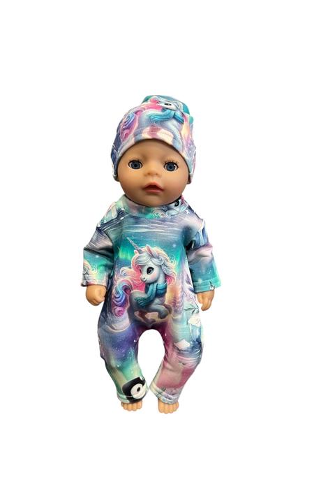 Pyžamko pre bábiku baby born 36 cm - jednorožec, 