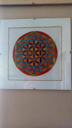 Mandala zo skla,