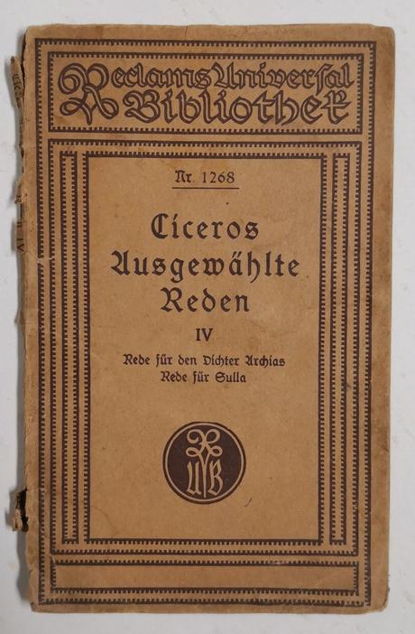 Ciceros ausgewählte reden iv. reclams universal-bi,