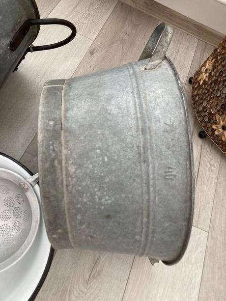 Pozinkované vandlíky, lavor smaltovaný,, 