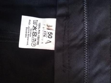 Elegantné čierne nohavice, 50