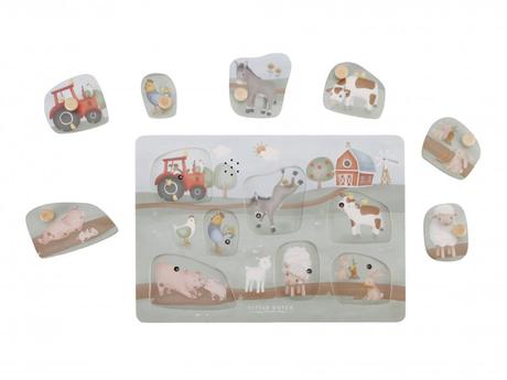 Little dutch vkladacie puzzle so zvukom farma,