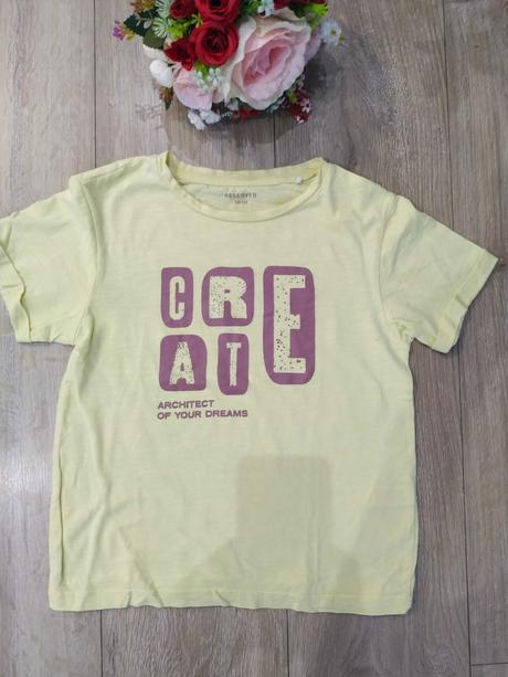 Letné žlté tričko reserved, v. 128, reserved,128