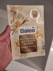 Spevňujúca hydrogélová pleťová maska Golden Vanilla Balea