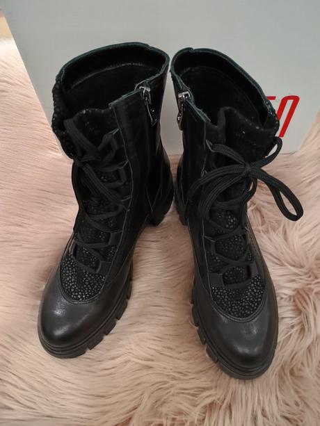 Dámske kožené čižmy 22500541 b, 37