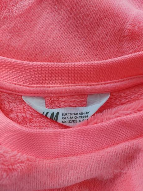 Svetrik fleece so srdieckami, h&m,122