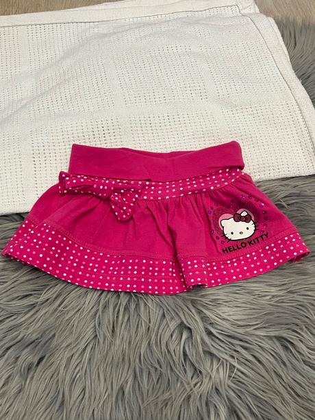 Dievčenská sukňa bodkovaná ružová hello kitty (80), sanrio,80