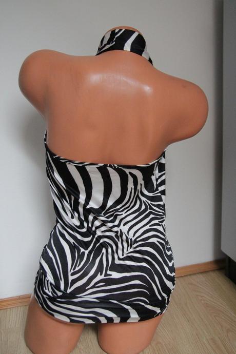 Prekrížený zebrovaný top orsay xs/s, xs