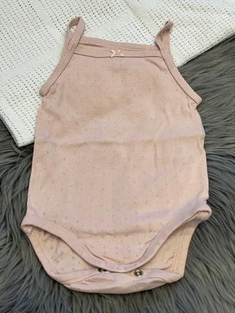 Dievčenské body s mašličkou ružové h&m (74), 74