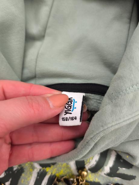 Svetlo zelená mikina 158/164, 164