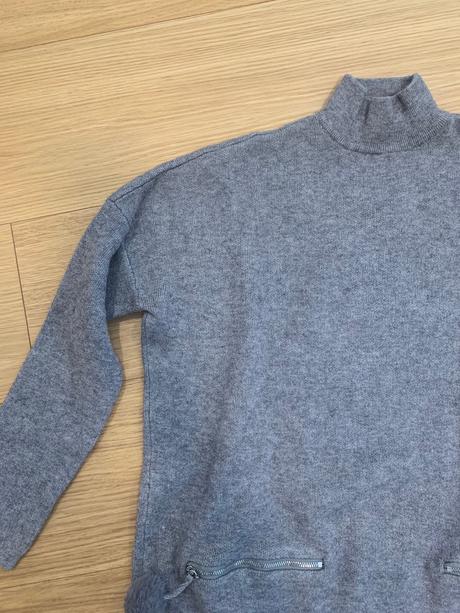 Mohito šedé rolákové predĺžené tricko xs, mohito,xs