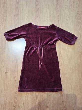 Velúrové šaty (veľkosť 104), l.o.g.g.,104